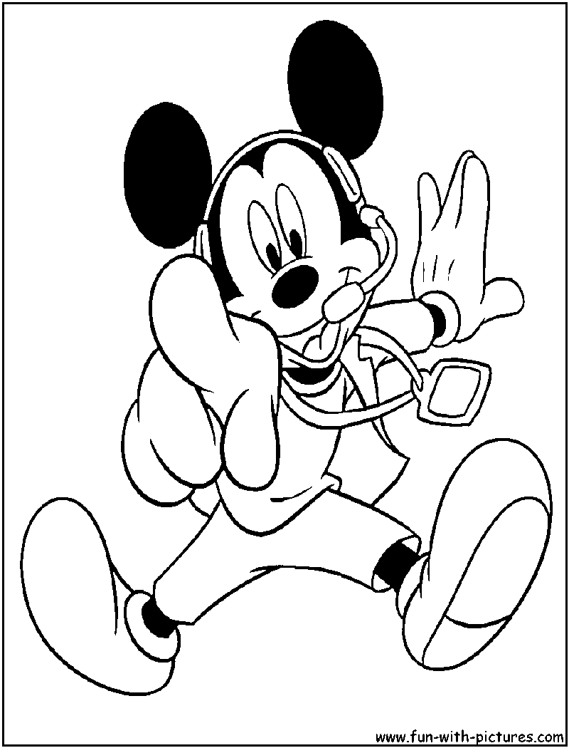 Cool Mickey Mouse Coloring Pages Printables 7