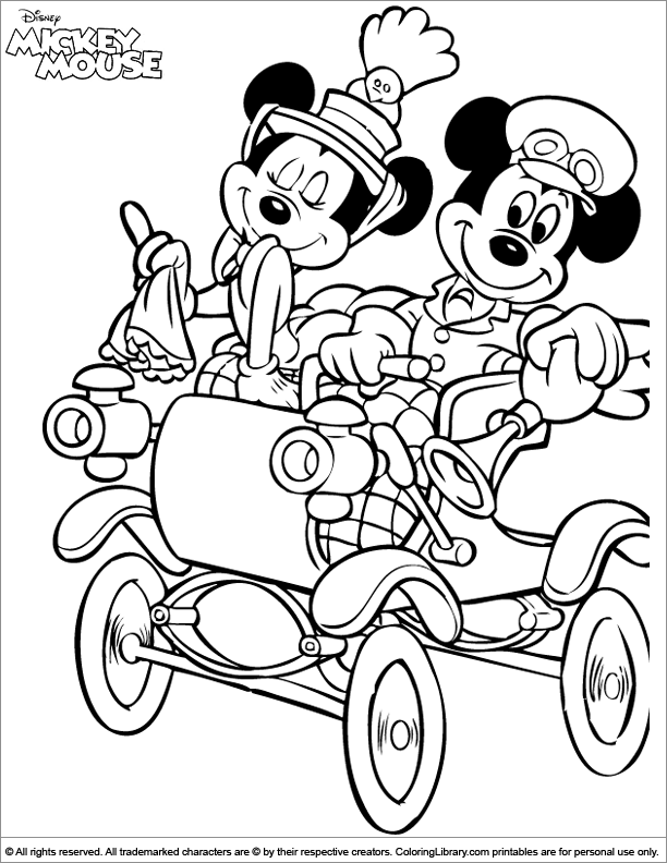 Cool Mickey Mouse Coloring Pages Printables 71