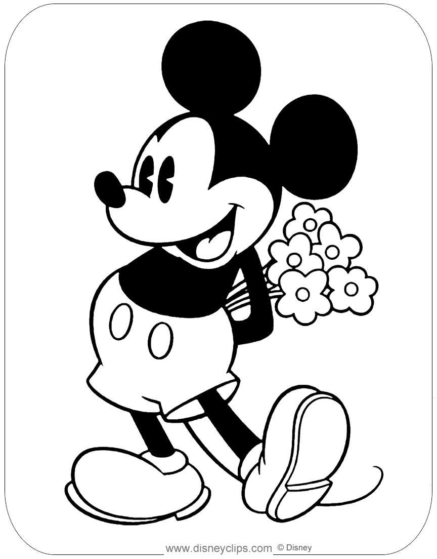 Cool Mickey Mouse Coloring Pages Printables 78