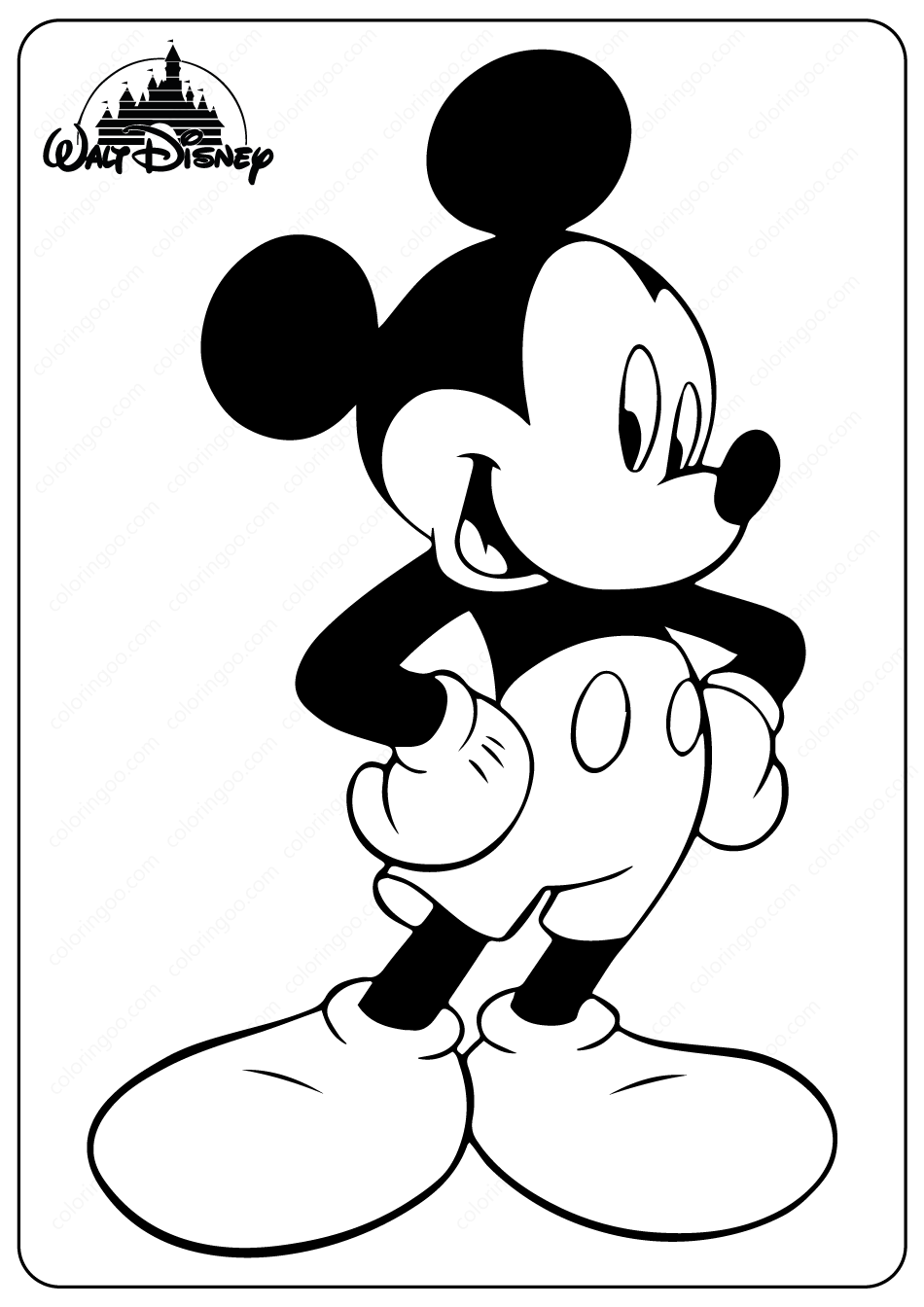 Cool Mickey Mouse Coloring Pages Printables 79