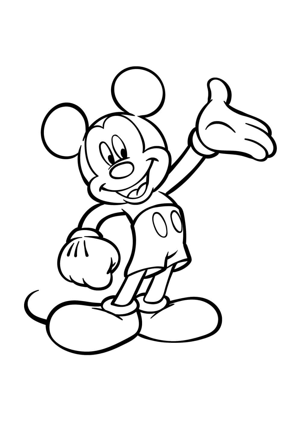 Cool Mickey Mouse Coloring Pages Printables 8