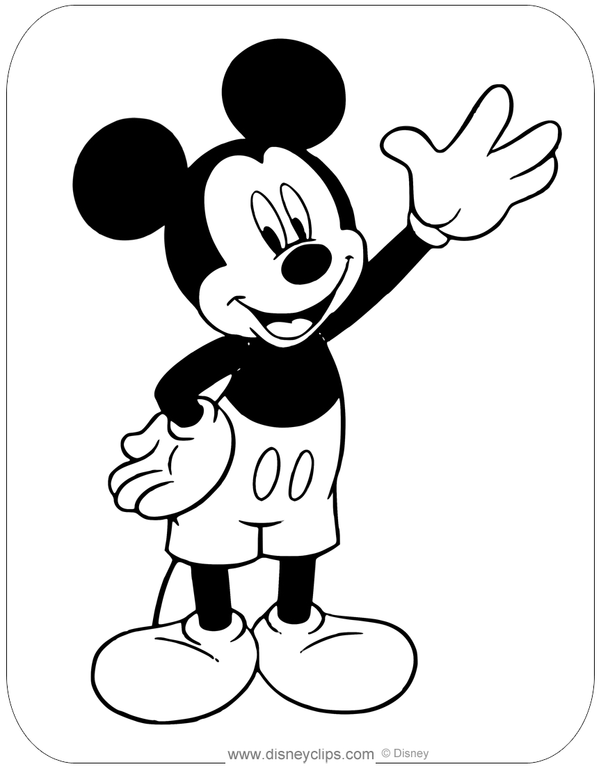 Cool Mickey Mouse Coloring Pages Printables 81