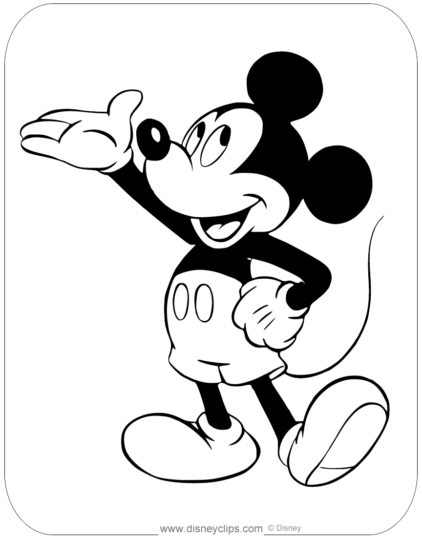 Cool Mickey Mouse Coloring Pages Printables 83