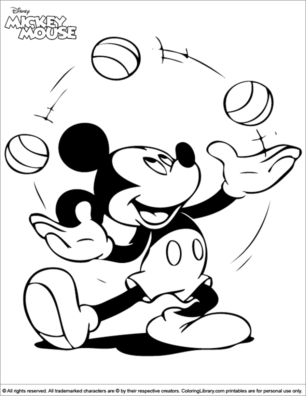 Cool Mickey Mouse Coloring Pages Printables 87