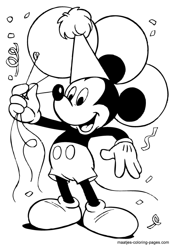 Cool Mickey Mouse Coloring Pages Printables 92