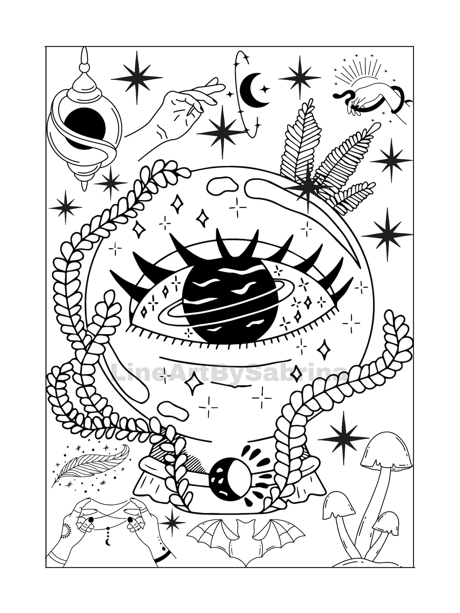 Cute Aesthetic Coloring Pages Printable 114