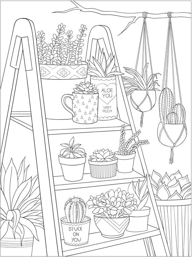 Cute Aesthetic Coloring Pages Printable 22