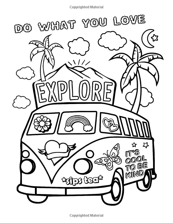 Cute Aesthetic Coloring Pages Printable 33