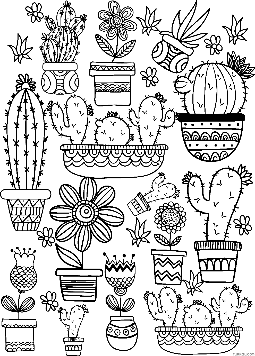 Cute Aesthetic Coloring Pages Printable 6