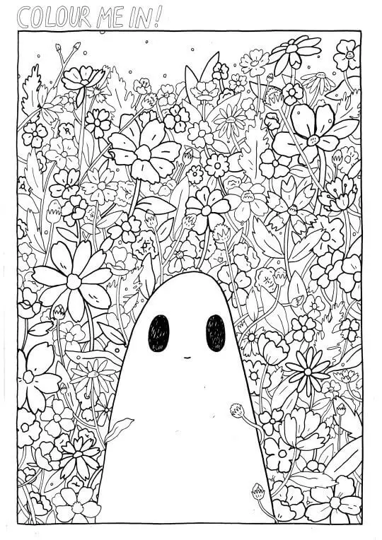 Cute Aesthetic Coloring Pages Printable 73