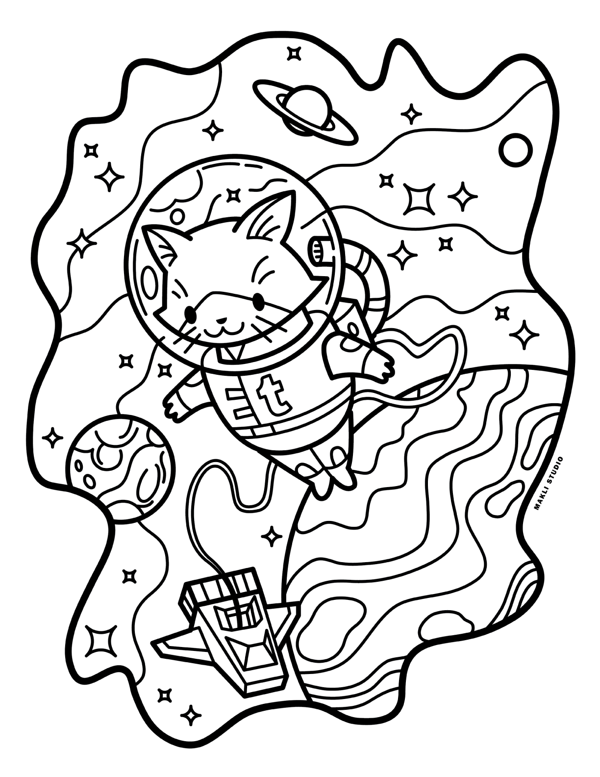 Cute Aesthetic Coloring Pages Printable 75