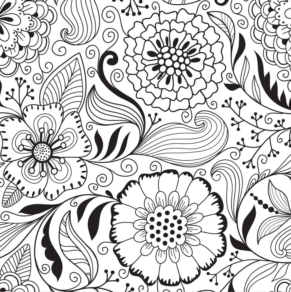 Floral Coloring Pages Simple 106