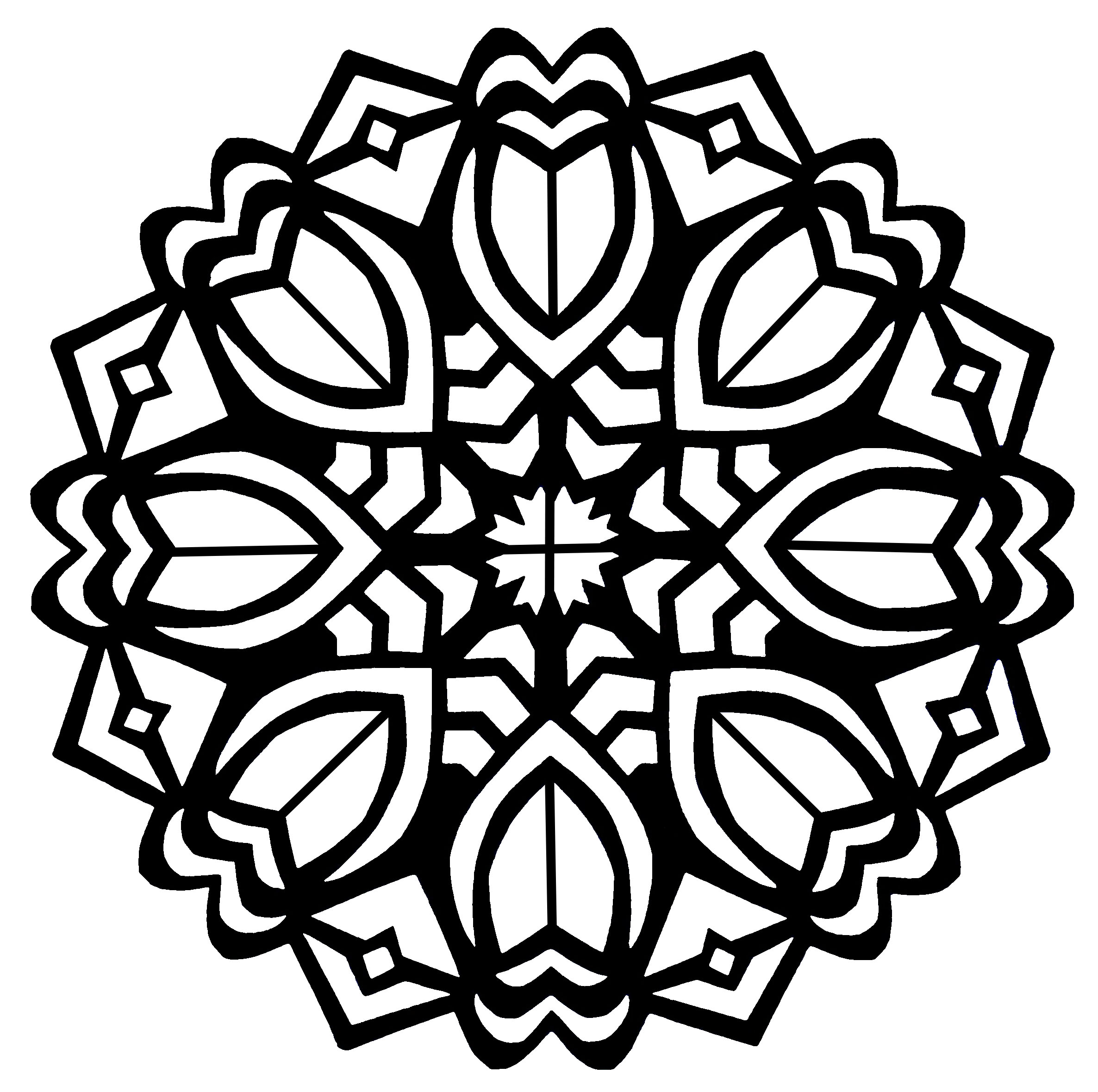 Floral Coloring Pages Simple 122