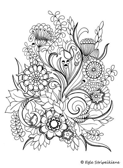Floral Coloring Pages Simple 15