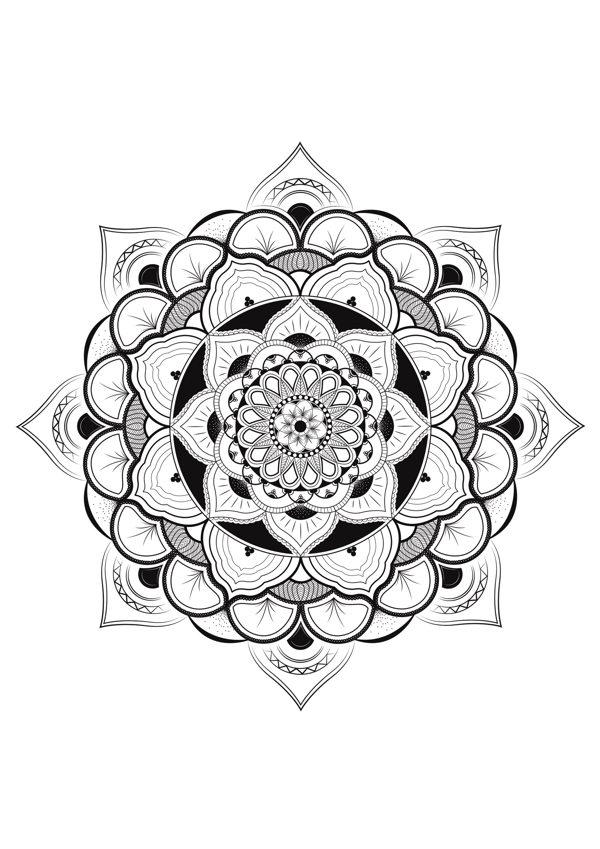 Floral Coloring Pages Simple 182