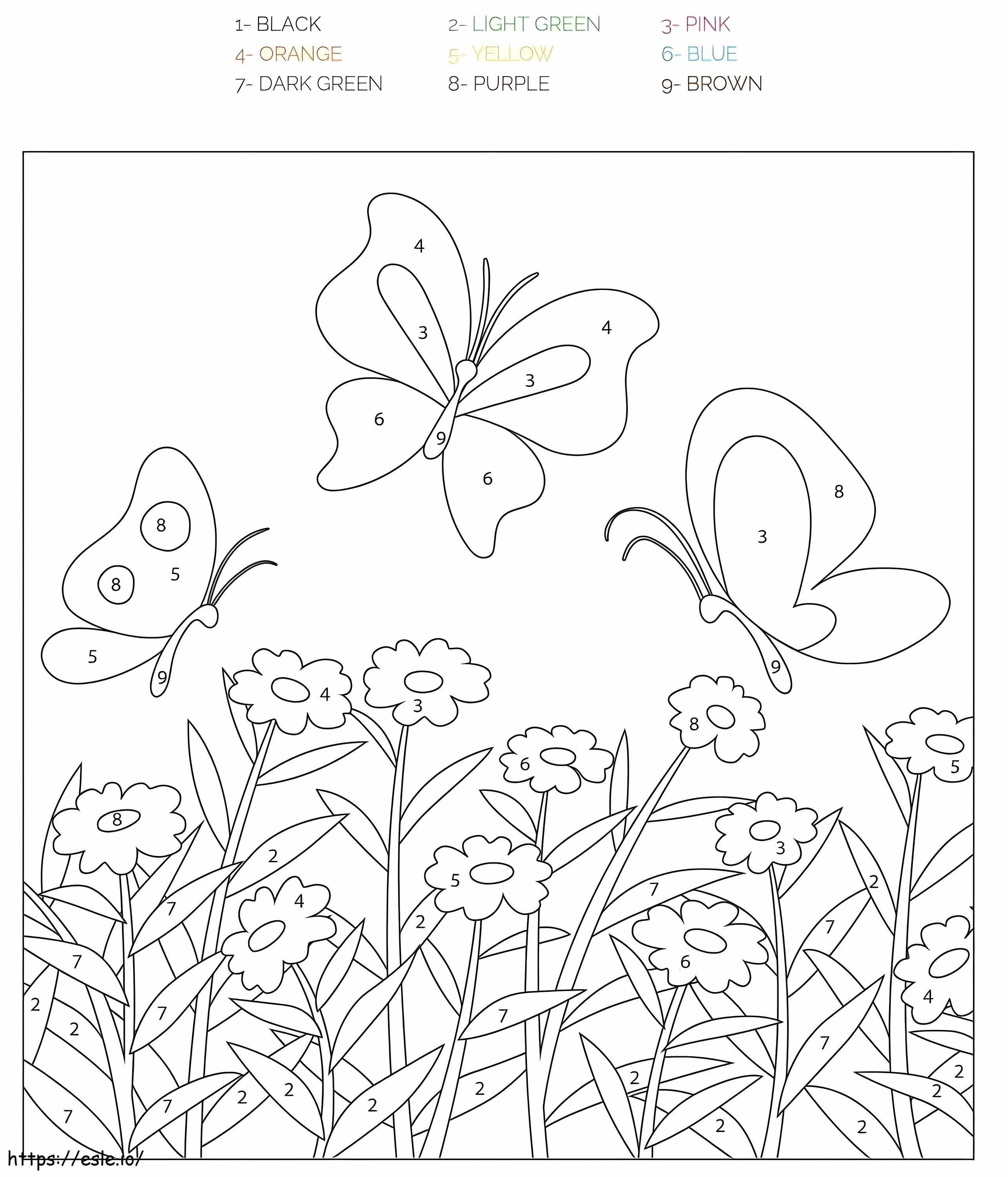 Floral Coloring Pages Simple 27