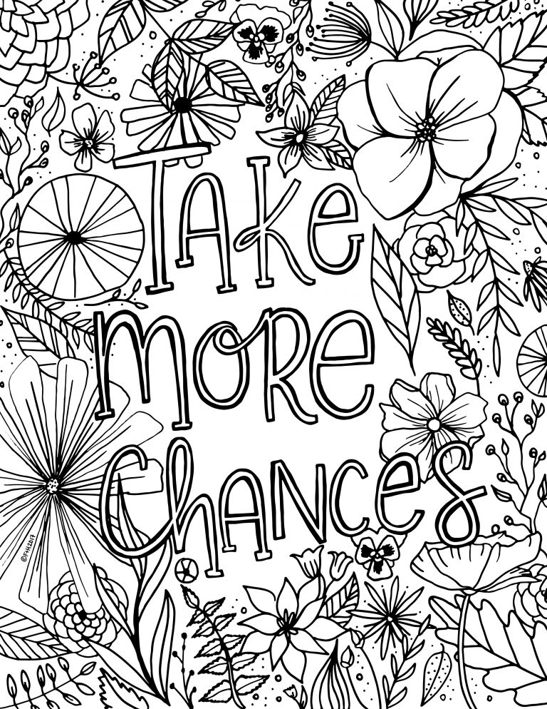 Floral Coloring Pages Simple 41