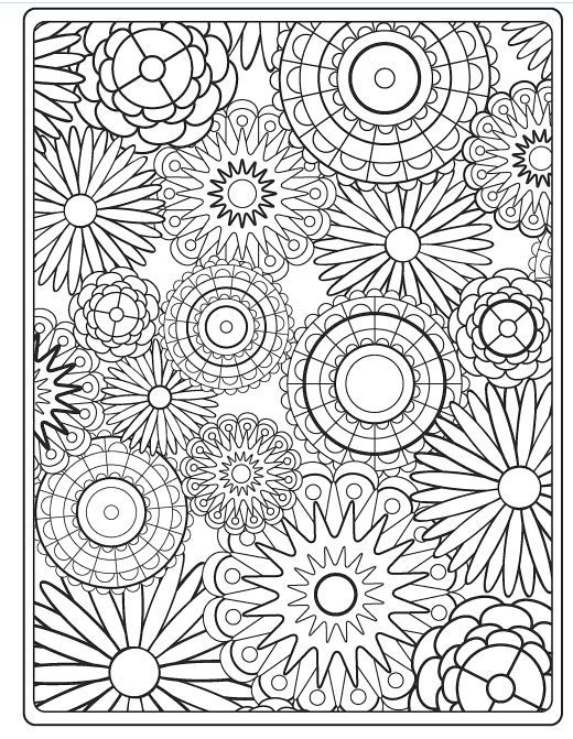 Floral Coloring Pages Simple 88
