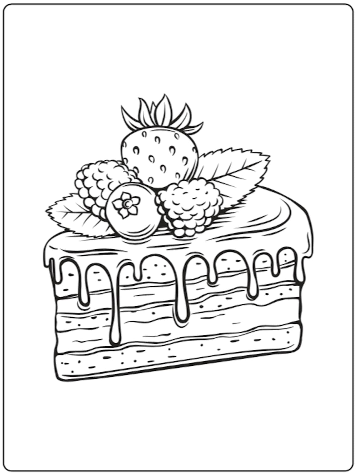 Food Coloring Pages Aesthetic Free Printable 116