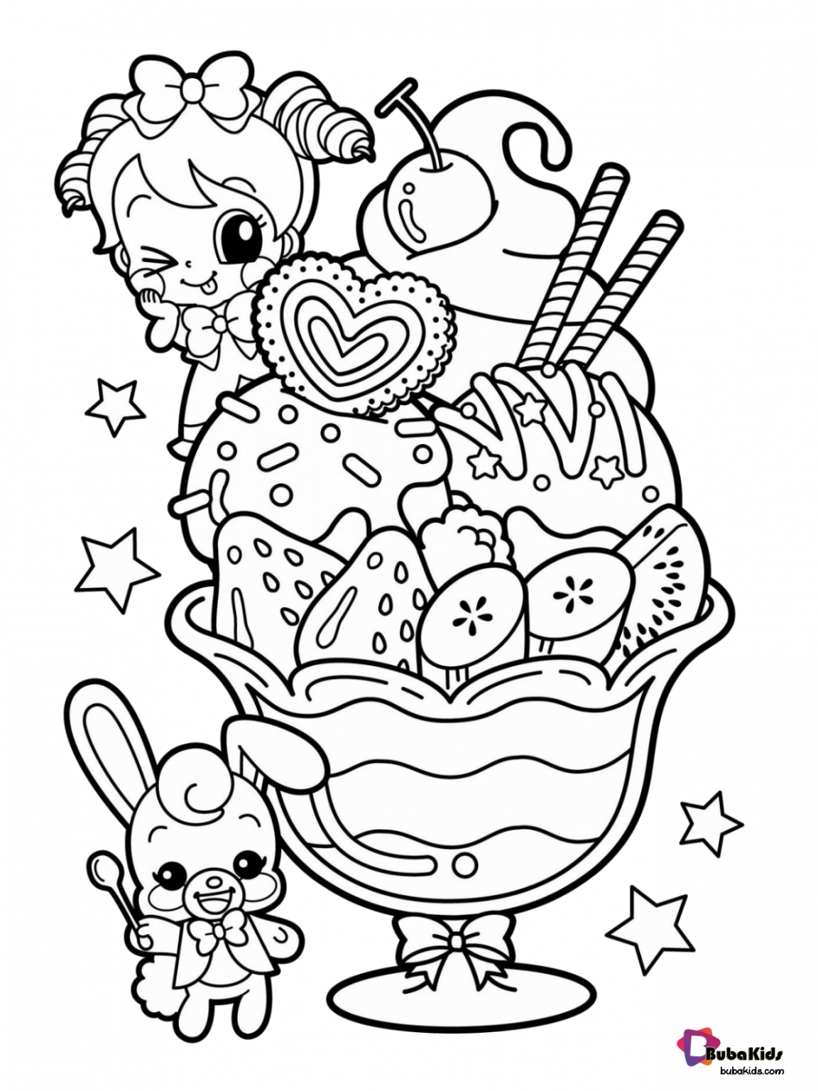 Food Coloring Pages Aesthetic Free Printable 14