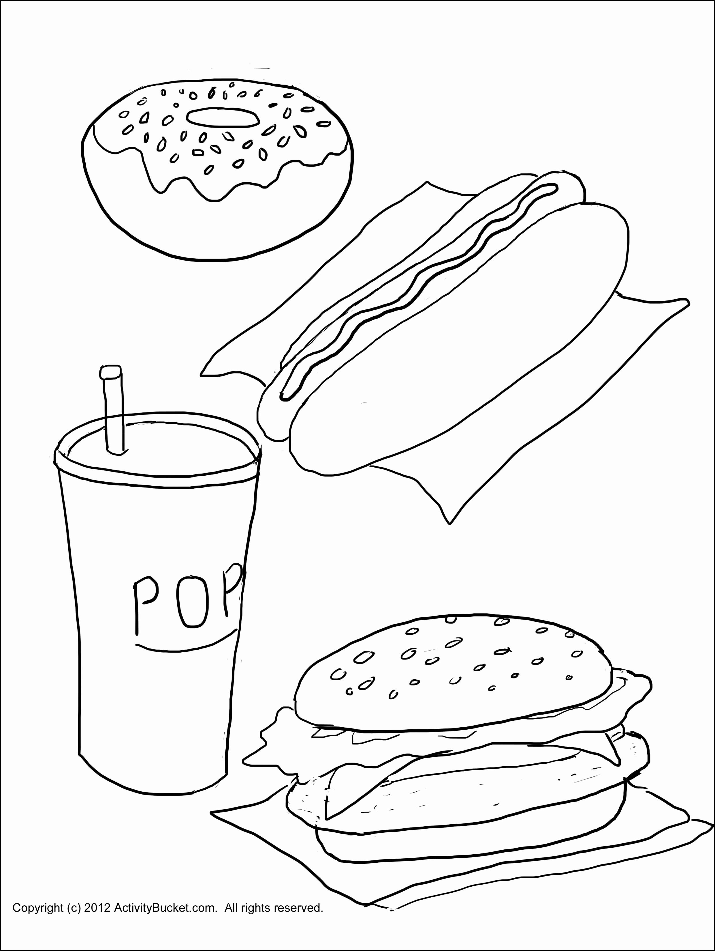 Food Coloring Pages Aesthetic Free Printable 17