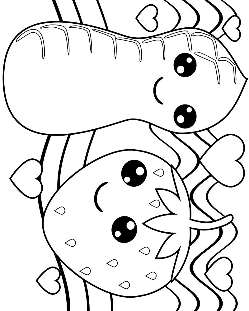 Food Coloring Pages Aesthetic Free Printable 18