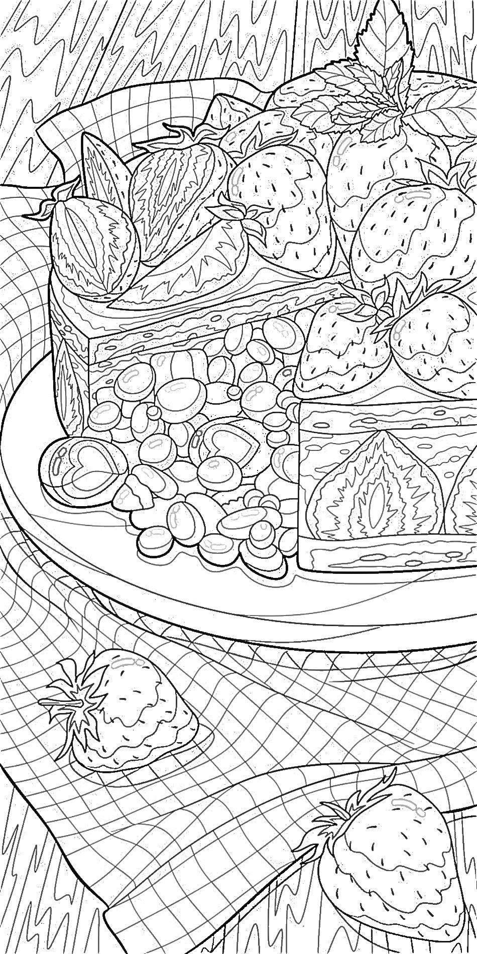Food Coloring Pages Aesthetic Free Printable 37