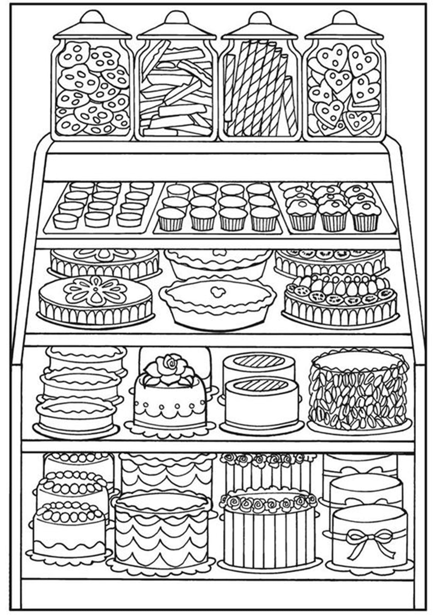 Food Coloring Pages Aesthetic Free Printable 39
