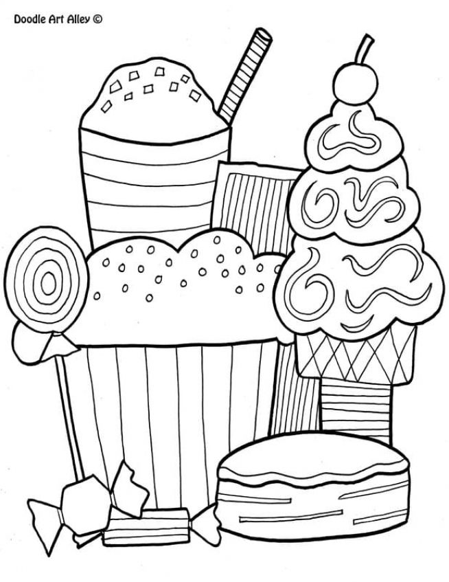 Food Coloring Pages Aesthetic Free Printable 71