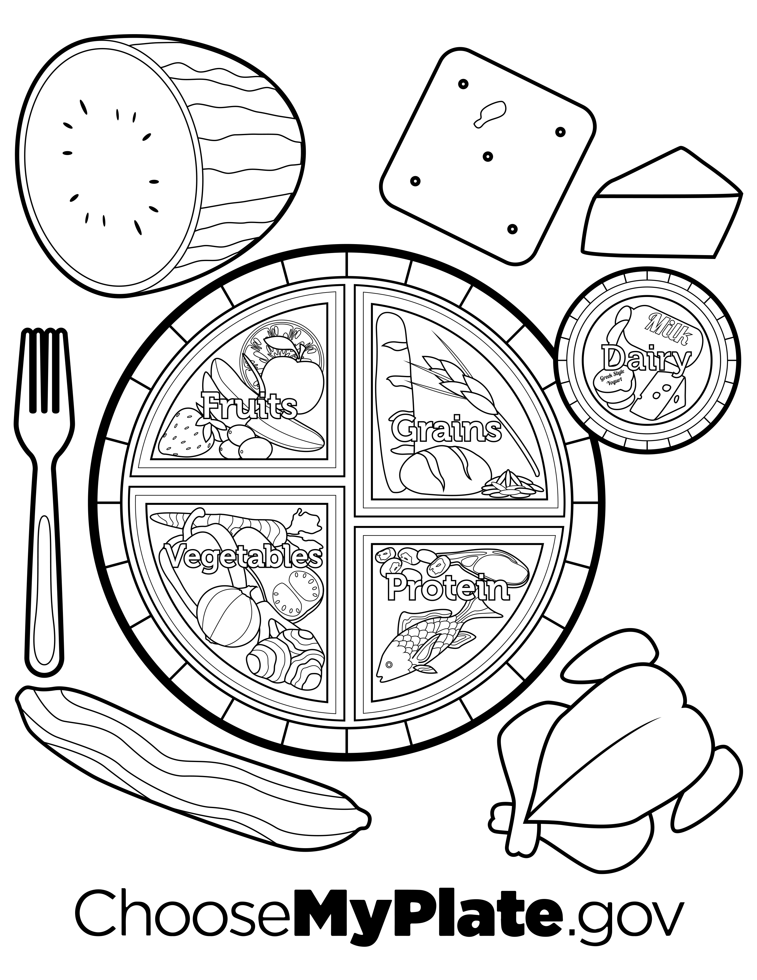 Food Coloring Pages Aesthetic Free Printable 84