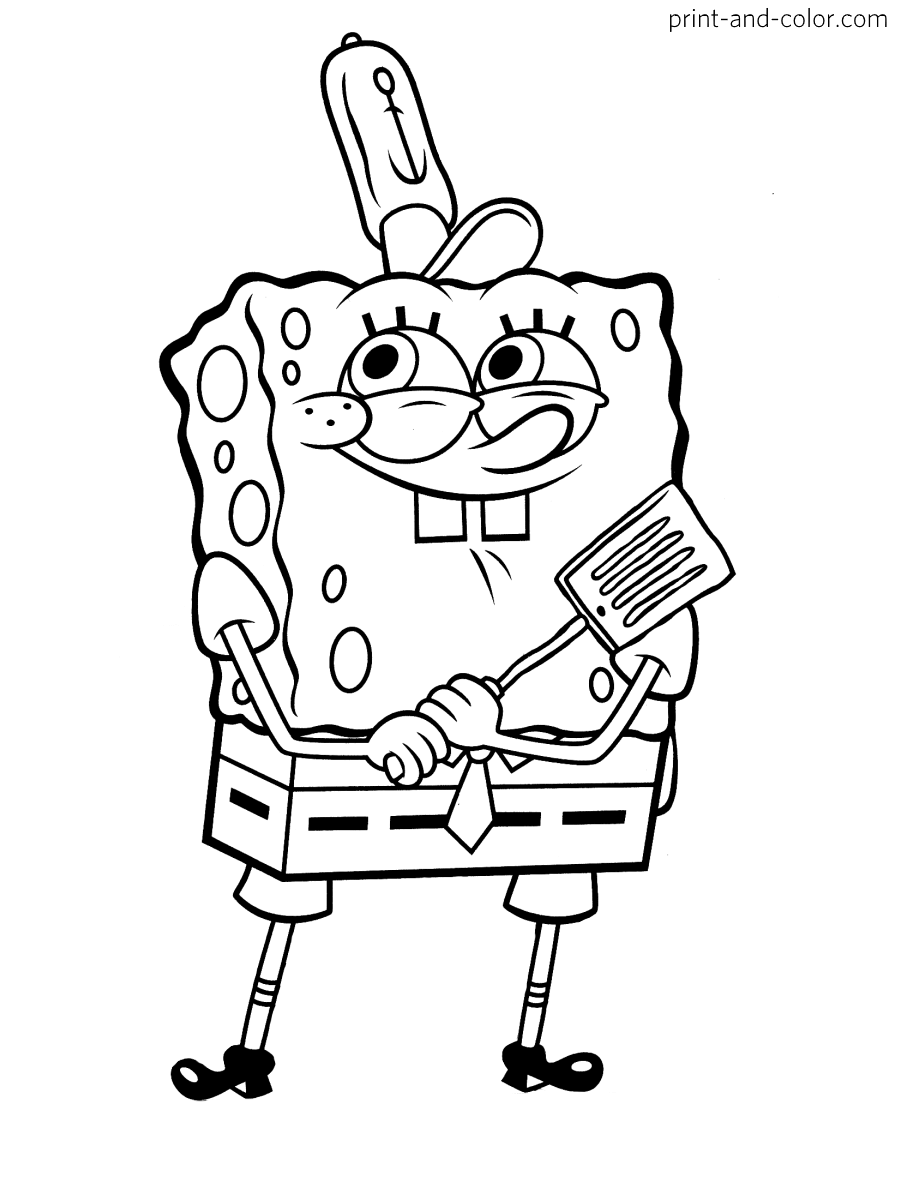 Funny Spongebob Coloring Pages Printables 13