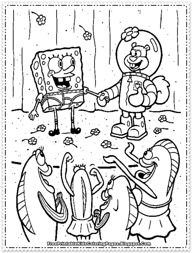 Funny Spongebob Coloring Pages Printables 4