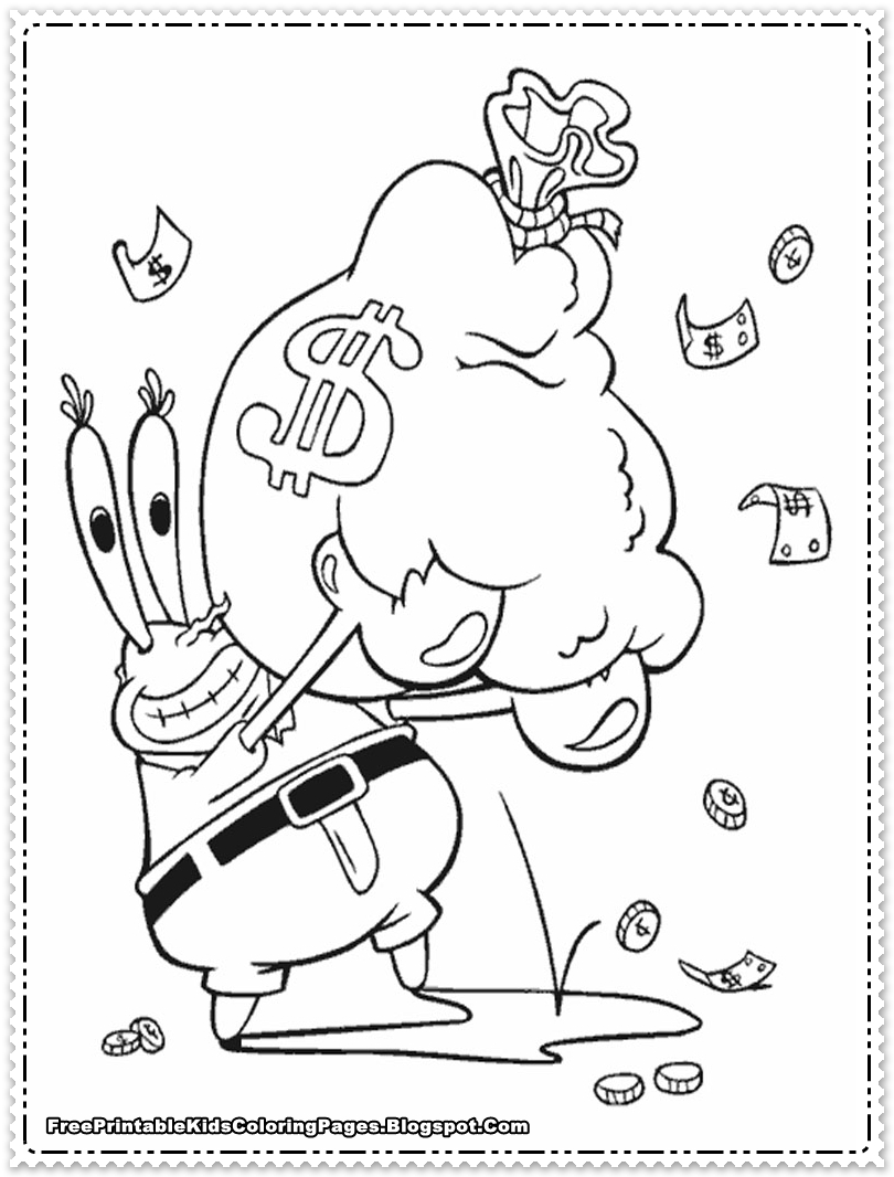 Funny Spongebob Coloring Pages Printables 52