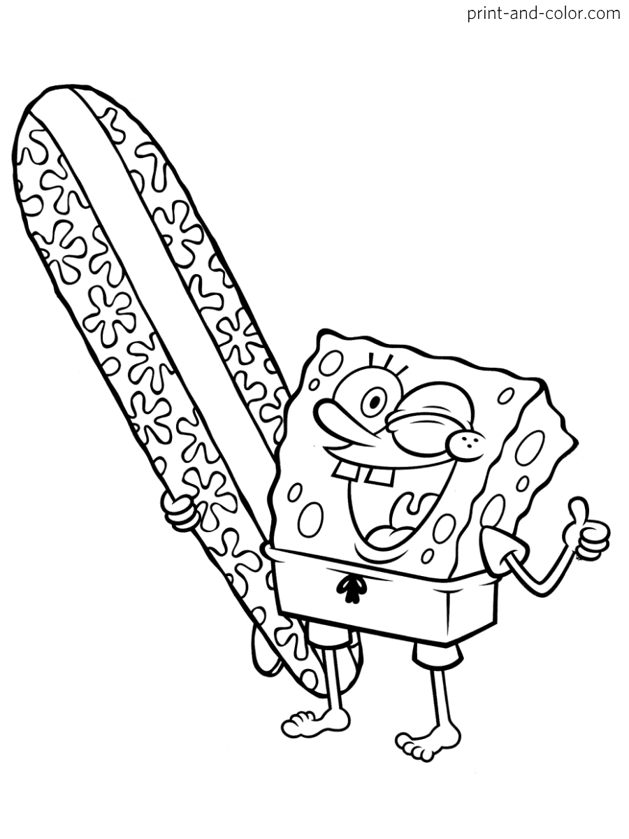 Funny Spongebob Coloring Pages Printables 54