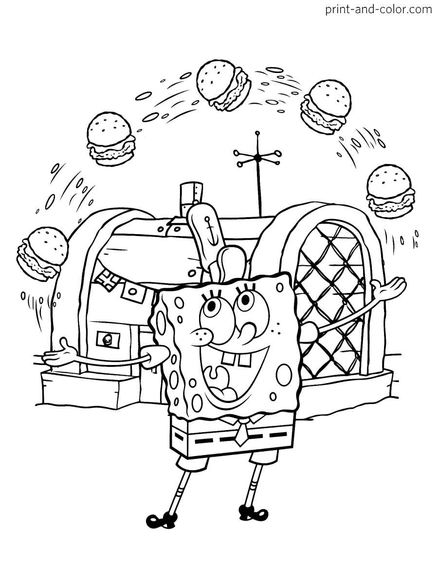 Funny Spongebob Coloring Pages Printables 71