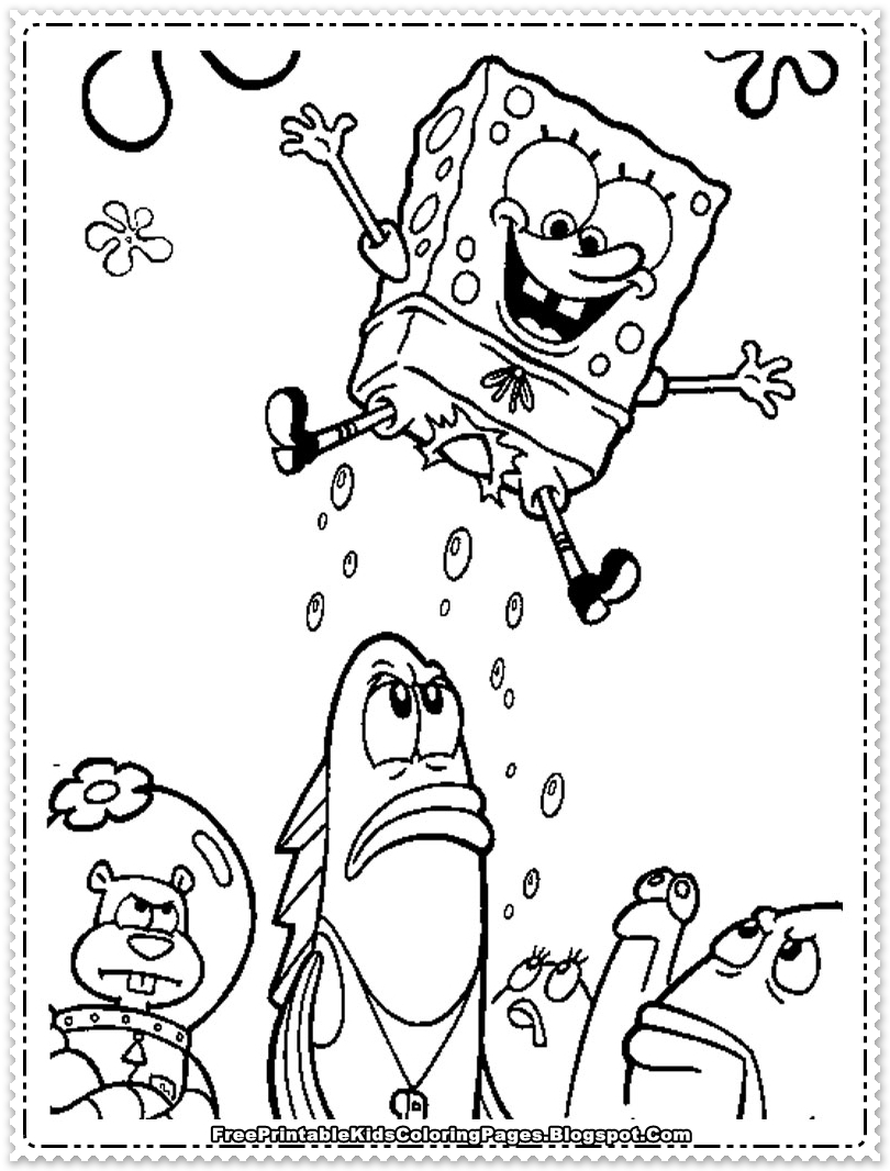 Funny Spongebob Coloring Pages Printables 8