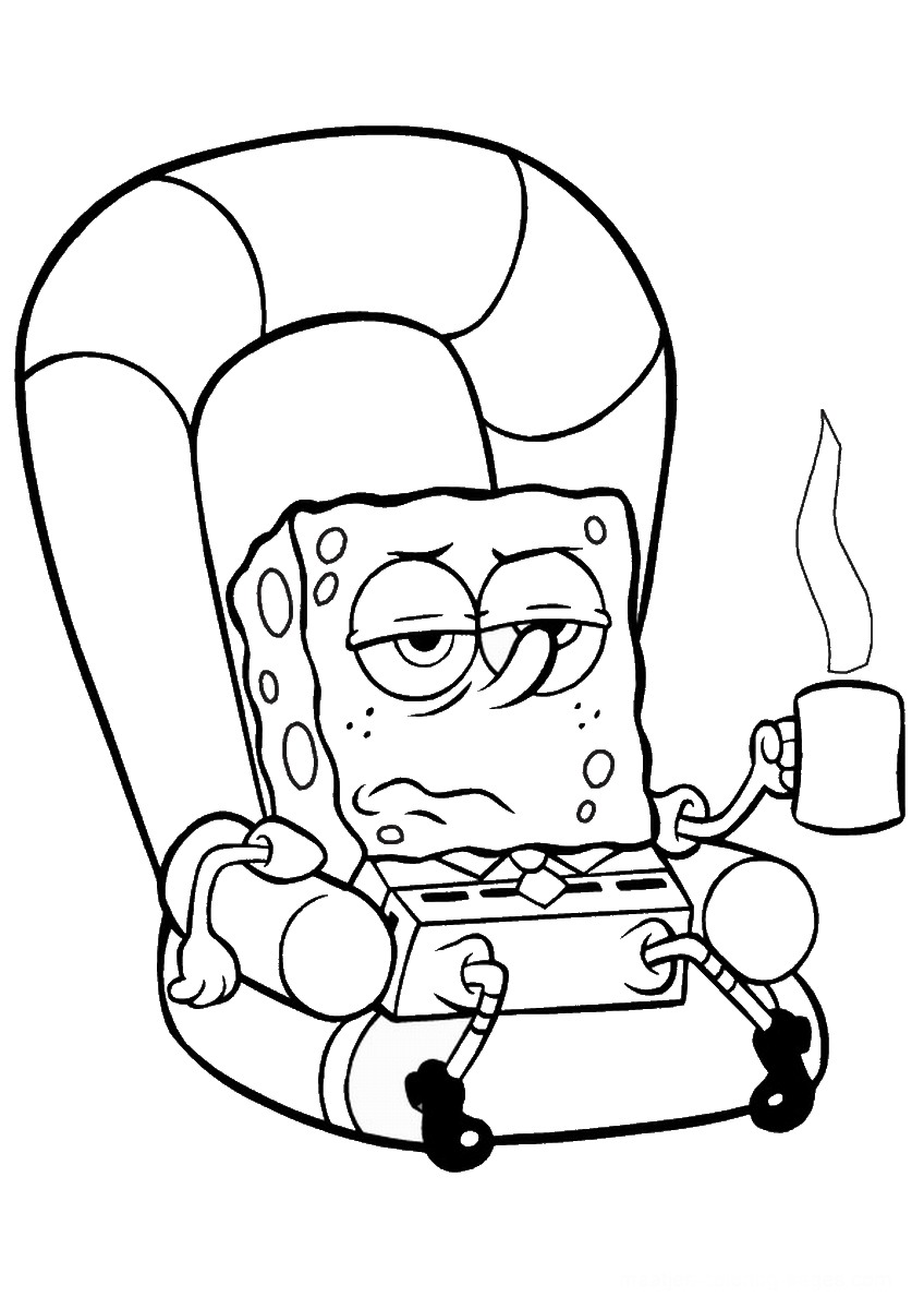 Funny Spongebob Coloring Pages Printables 86