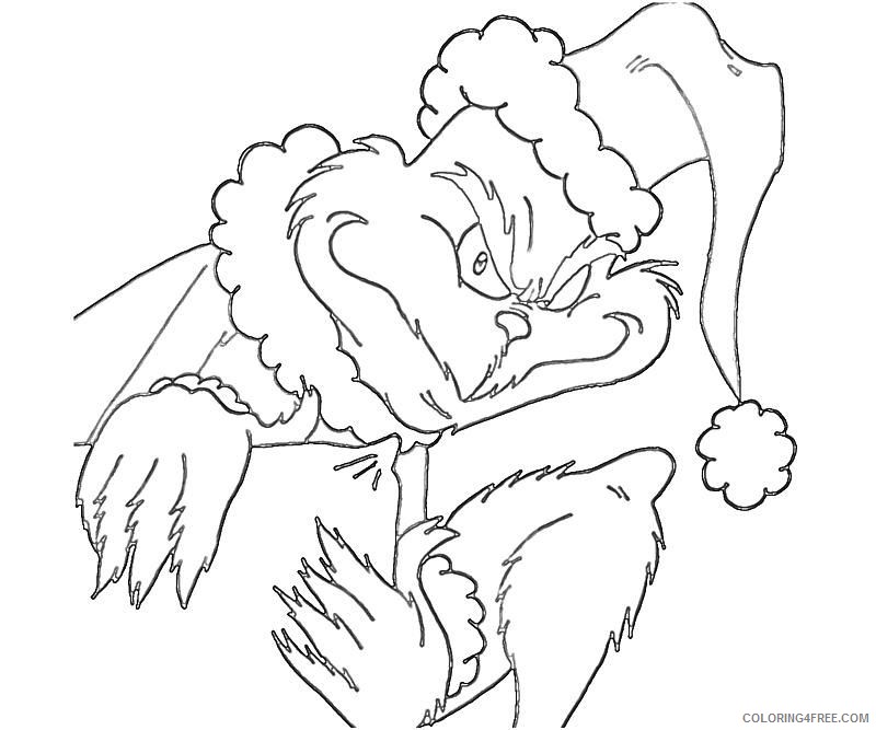 Grinch Coloring Pages Free Printable 12