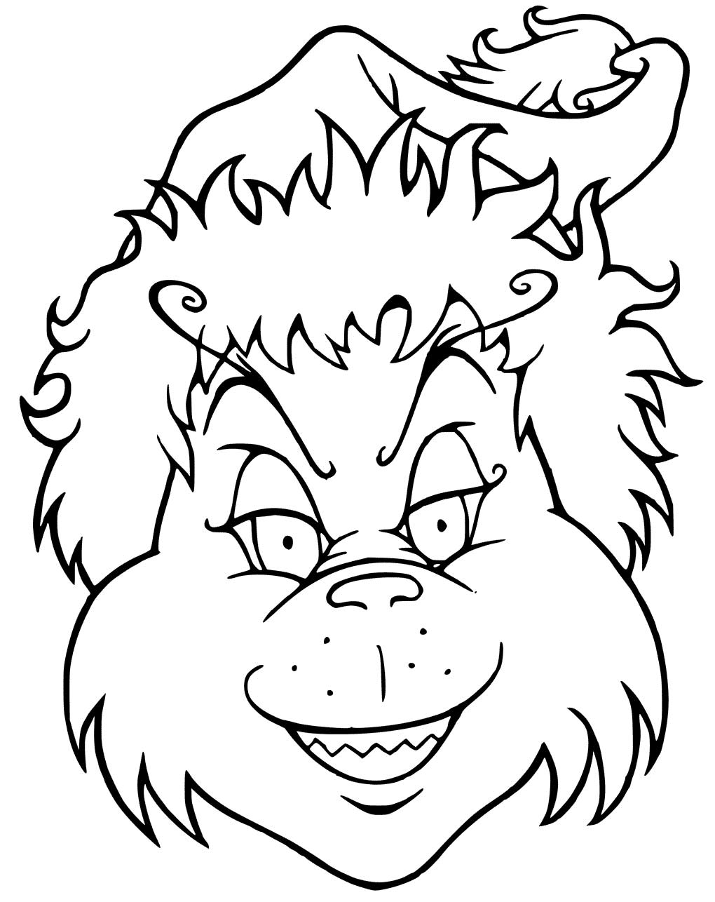 Grinch Coloring Pages Free Printable 18