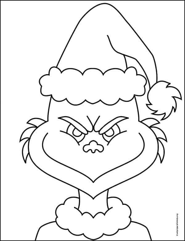 Grinch Coloring Pages Free Printable 19