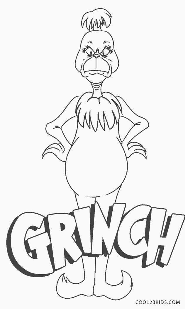 Grinch Coloring Pages Free Printable 20