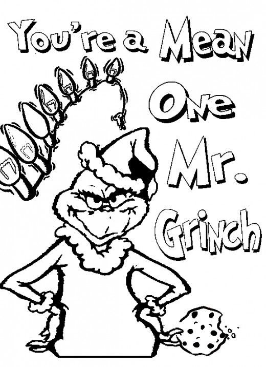 Grinch Coloring Pages Free Printable 62