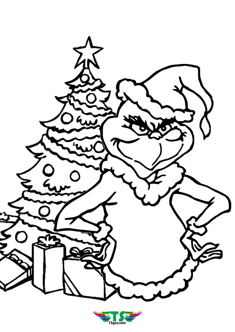 Grinch Coloring Pages Free Printable 69