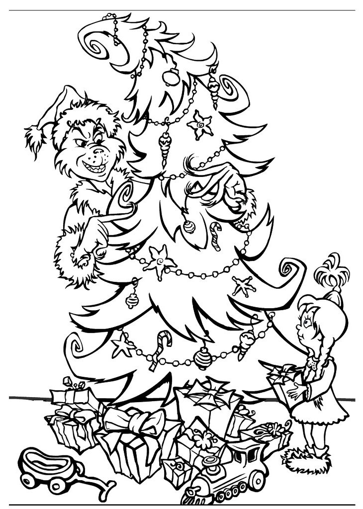 Grinch Coloring Pages Free Printable 83