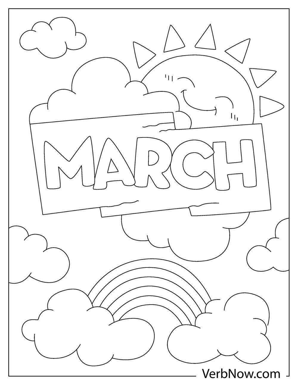 March Coloring Pages Free Printable 10