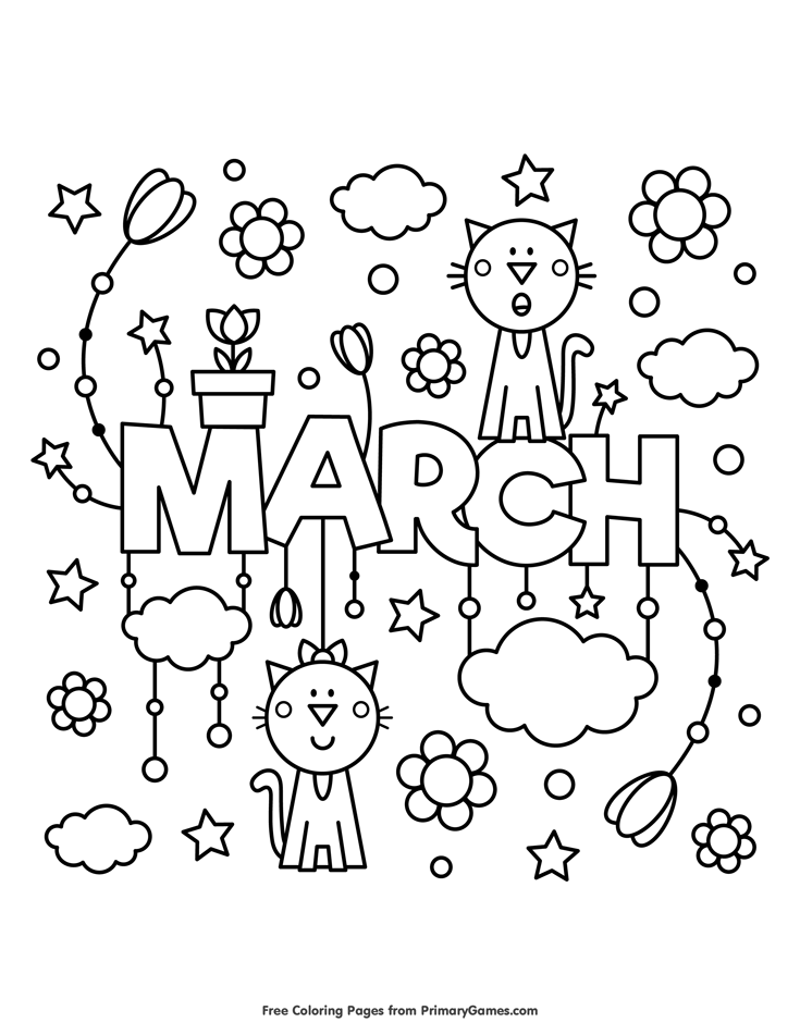 March Coloring Pages Free Printable 11