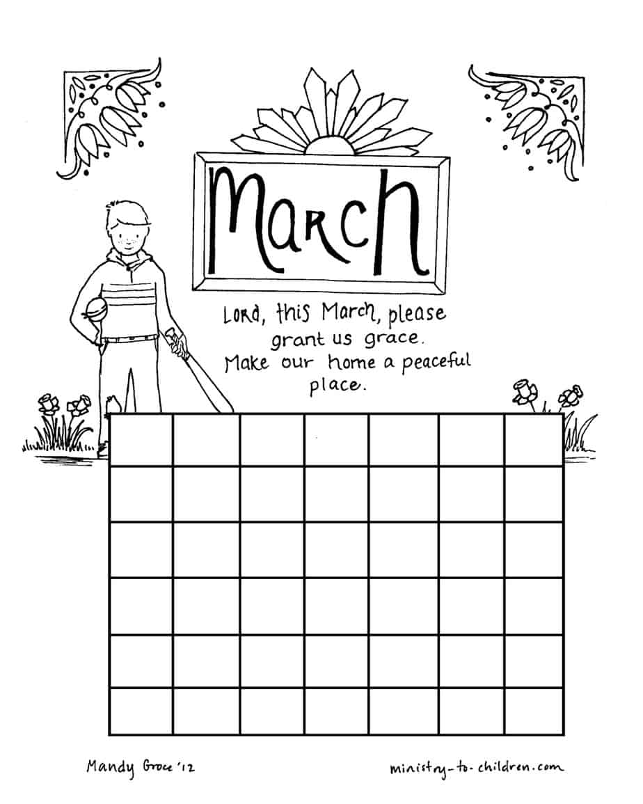 March Coloring Pages Free Printable 16