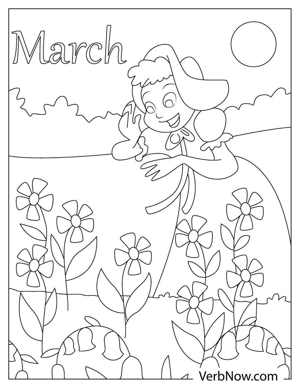 March Coloring Pages Free Printable 20