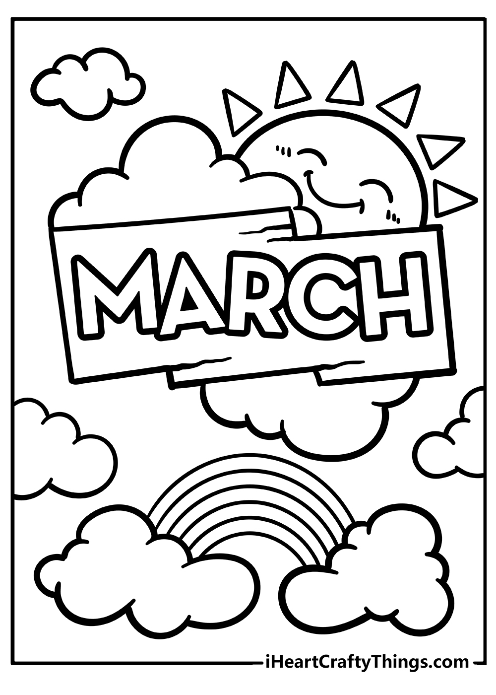 March Coloring Pages Free Printable 3