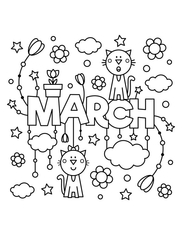 March Coloring Pages Free Printable 31
